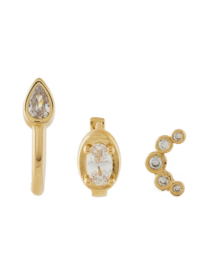 Aldo 3er-Set Ohrringe Aldo Dellaa 13868633 Goldfarben