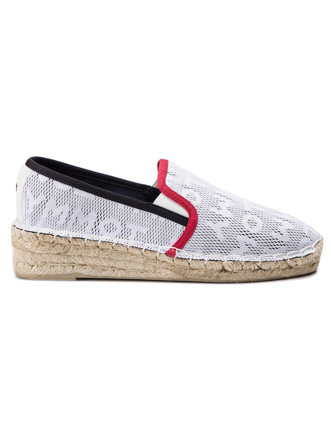 Tommy Hilfiger Espadrilles Tommy Hilfiger Tommy Mesh Sporty Espadrille FW0FW03792 Weiß