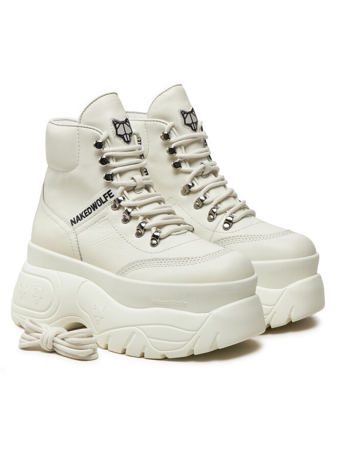 Naked Wolfe Stivaletti Naked Wolfe Spike Bianco