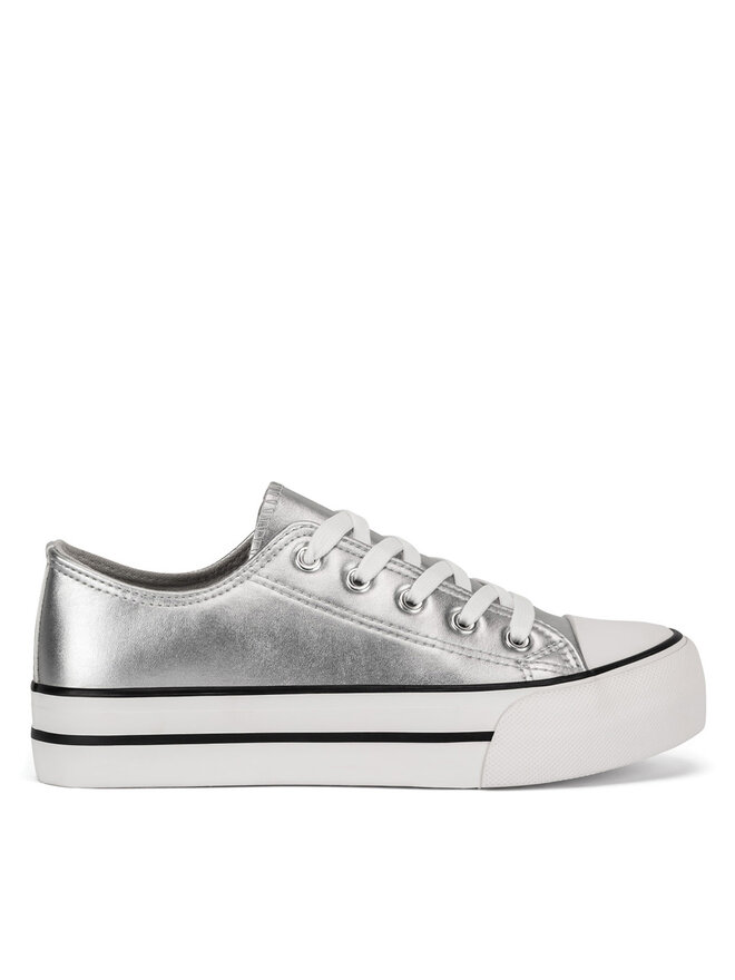 DeeZee Sneakers aus Stoff DeeZee CSS20531-02 Silberfarben