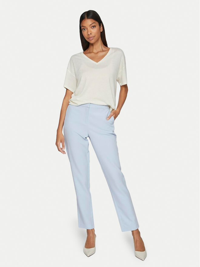 Vila Vila Camiseta Abella 14089540 Blanco Relaxed Fit