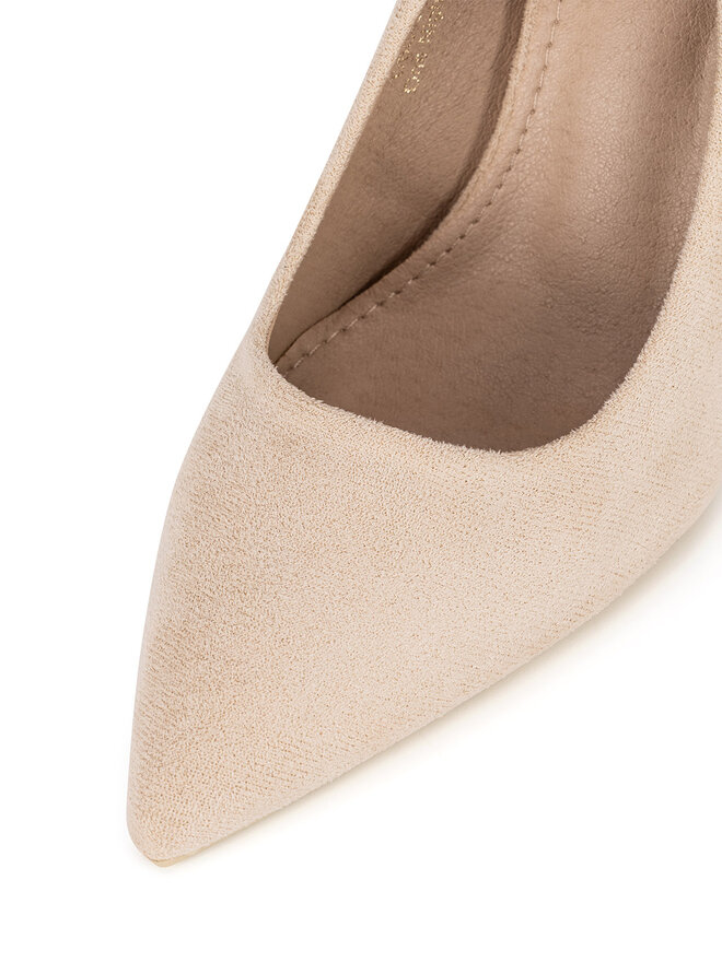 DeeZee Pantofi cu toc subțire DeeZee DBC-37237-1 Bej