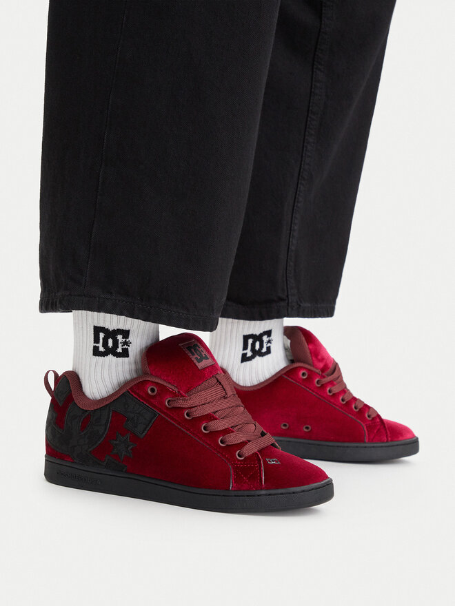 DC Shoes Снікерcи DC Shoes EO-COURT GRAFFIK LE DC02894601 Бордовий
