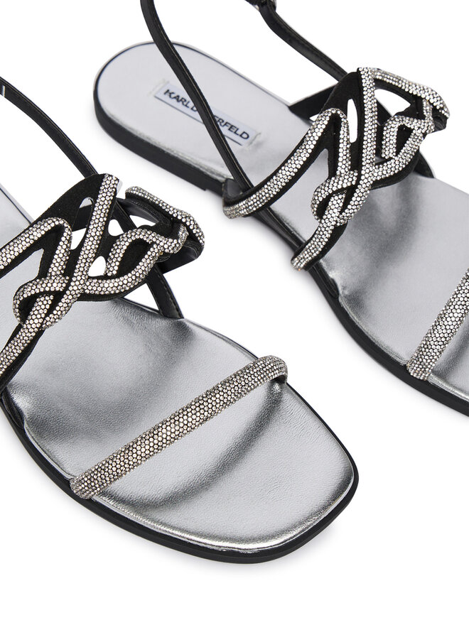KARL LAGERFELD Босоніжки KARL LAGERFELD Olympia II KL87425C Чорний