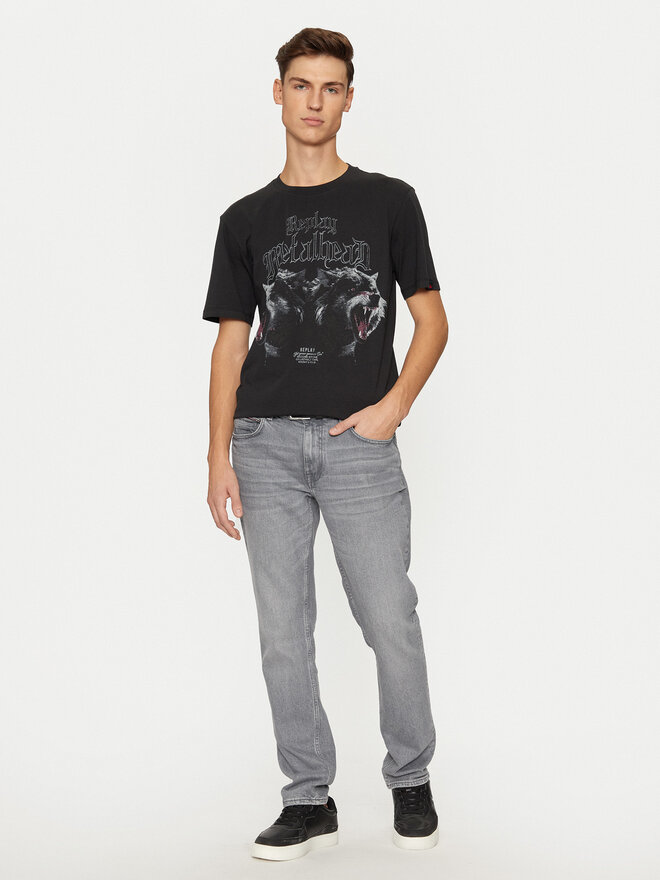REPLAY REPLAY T-shirt M6957 .000.23608P Crna Regular Fit