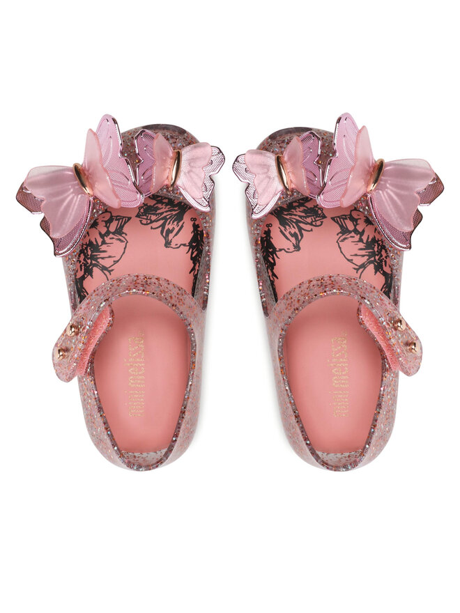 Mini Melissa Girls Ultragirl Fly III Ballerinas in Blue