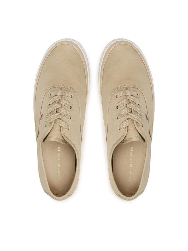 Tommy Hilfiger Sneakers aus Stoff Tommy Hilfiger Essential Kesha Lace Sneaker FW0FW06955 Beige