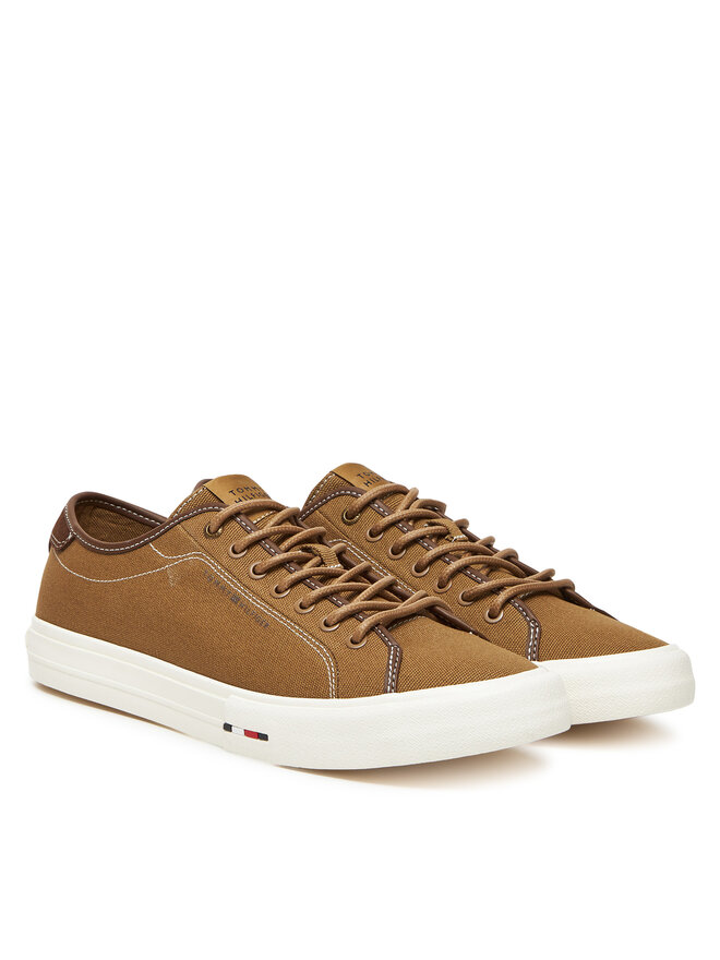 Tommy Hilfiger Tenisice Tommy Hilfiger Hi Vulc Street Canvas FM0FM05515 Smeđa