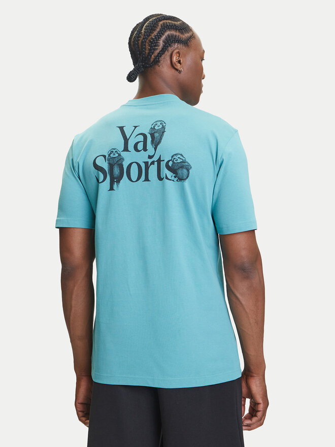 adidas adidas Marškinėliai Yay Sports Verbiage Graphic JY1830 Turkio Regular Fit