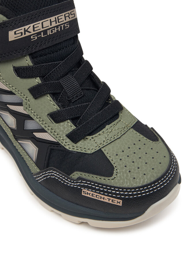 Skechers Schnürschuhe Skechers S-Lights Waterproof: Storm Blazer - Glow Trail 406381L/BKOL Schwarz