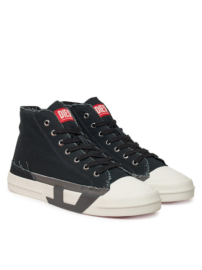Diesel Trampki Diesel High-Top Y03505PR012 HA688 Czarny