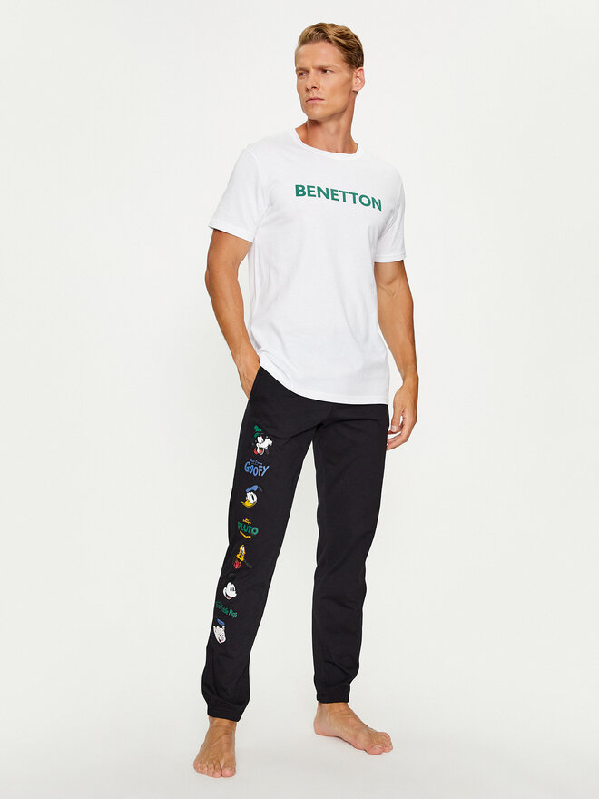 United Colors Of Benetton United Colors Of Benetton Pyjamahose 3VR54F00K Schwarz Regular Fit