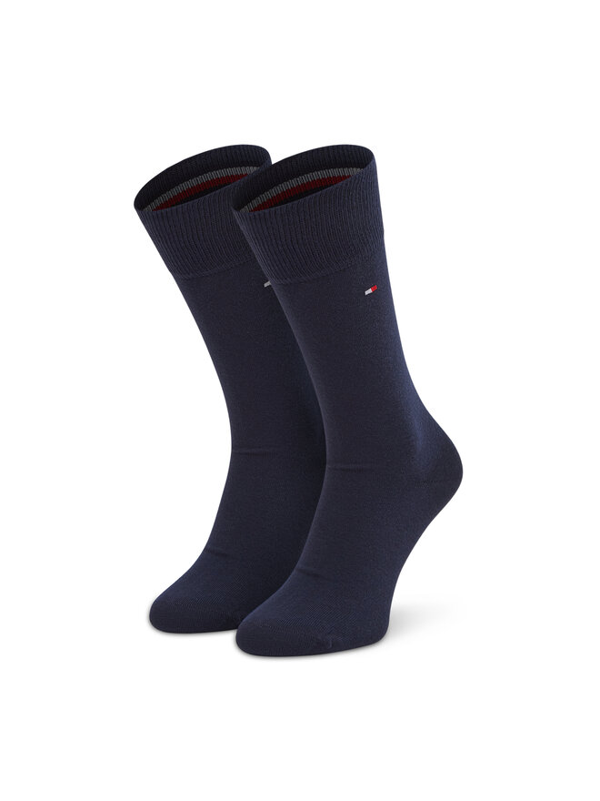 Tommy Hilfiger Σετ ψηλές κάλτσες ανδρικές 2 τεμαχίων Tommy Hilfiger 100001495 Σκούρο μπλε