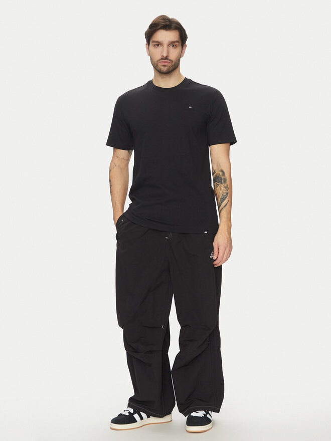 adidas adidas Marškinėliai Lounge Slide Graphic JJ4003 Juoda Regular Fit