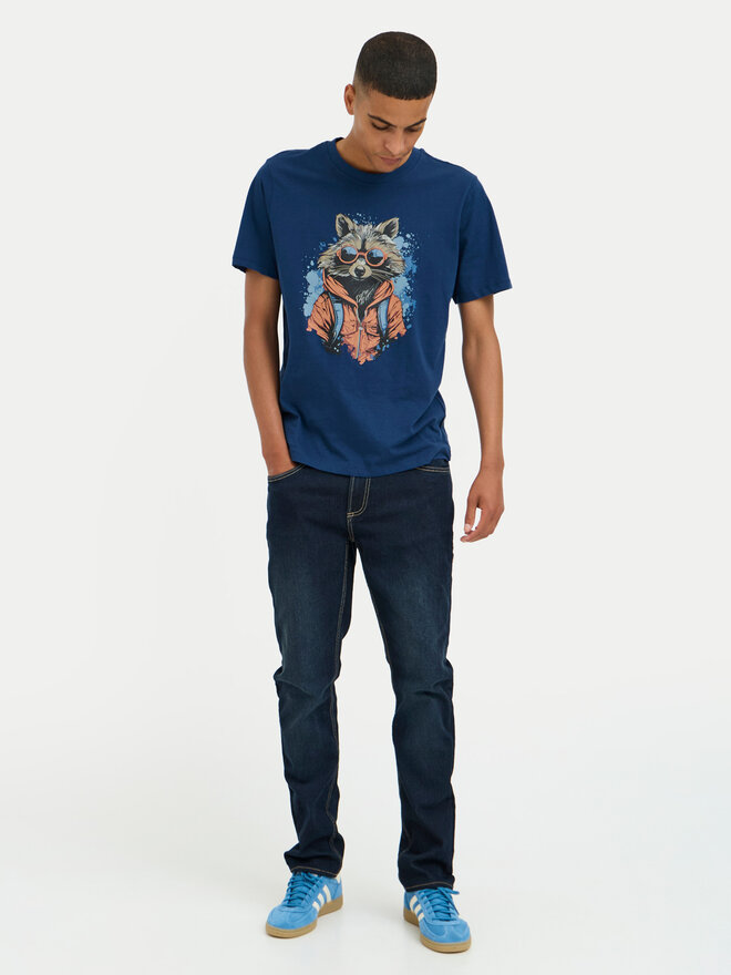 Blend Blend Camiseta 20717754 Azul Regular Fit