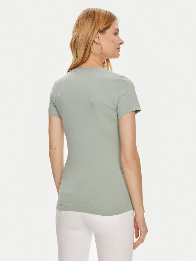 Guess Guess Marškinėliai W4YI72 J1314 Žalia Slim Fit