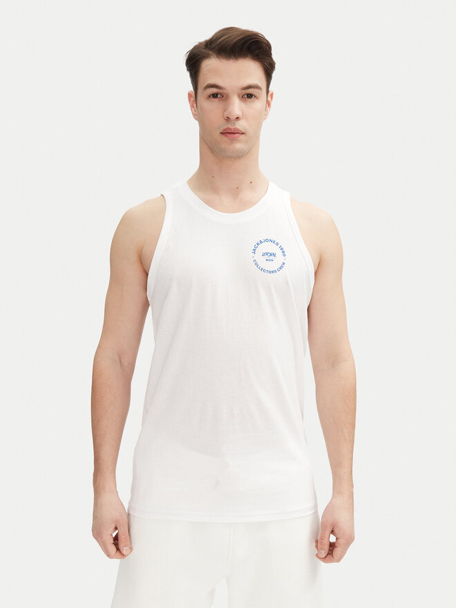 Jack&Jones Jack&Jones Tank top marškinėliai Simon 12270462 Balta Regular Fit