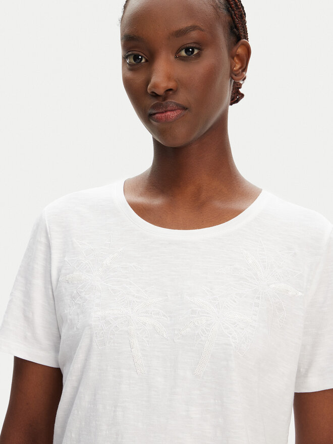 Olsen Olsen Camiseta 11104823 Blanco Regular Fit
