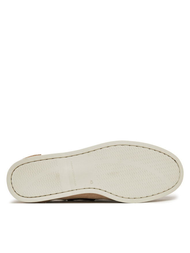 Tommy Hilfiger Pusbačiai Tommy Hilfiger Th Boat Shoe Core Suede FM0FM05387 Smėlio