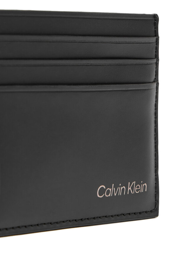 Calvin Klein Bankkártya tartó Calvin Klein Ck Smooth Cardholder LV04D1104G Fekete