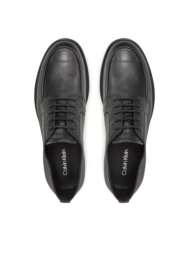 Calvin Klein Zapatos hasta el tobillo Calvin Klein Flex Dress Derby Apron HM0HM01706 Negro