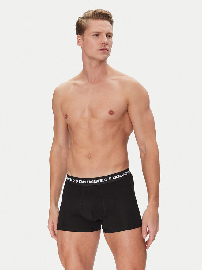 KARL LAGERFELD KARL LAGERFELD 5 darab boxer A1M47082 Fekete