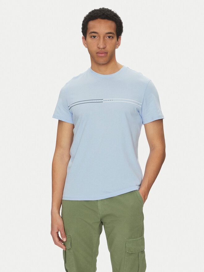 Tommy Jeans Tommy Jeans Camiseta Entry Graphic DM0DM20779 Azul Slim Fit