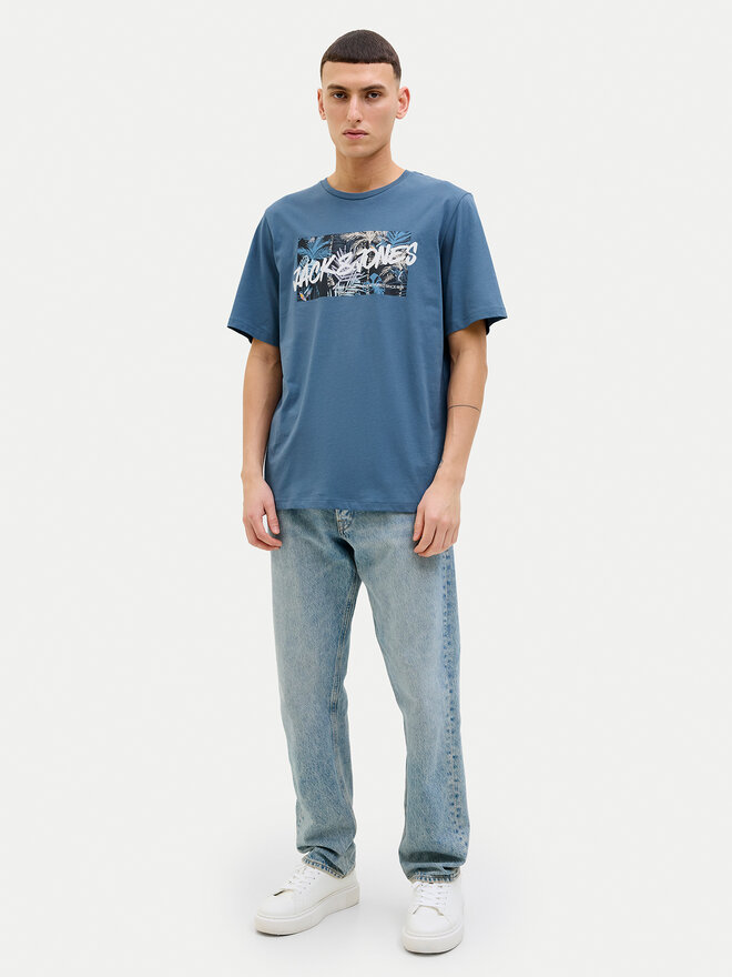Jack&Jones Jack&Jones Футболка Hawaii 12269324 Голубий Standard Fit