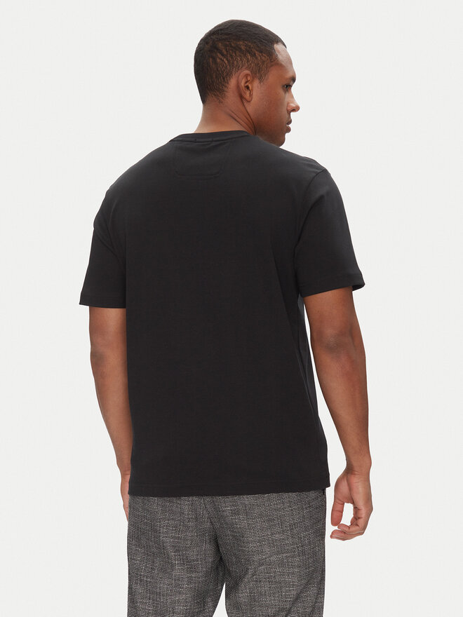 BOSS BOSS T-Shirt Tee Print Striped C 50537845 Schwarz Relaxed Fit