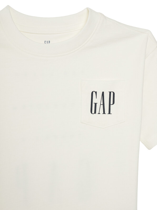 Gap Gap Marškinėliai 745250-01 Balta Regular Fit