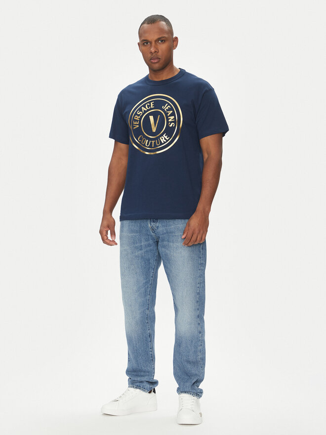 Versace Jeans Couture Versace Jeans Couture T-Shirt 78GAHT01 Dunkelblau Regular Fit