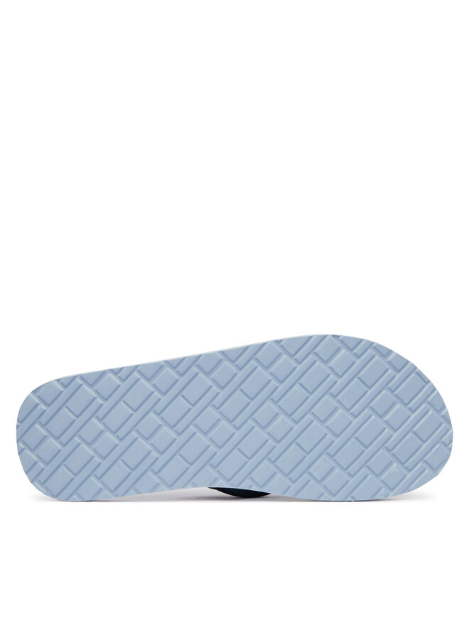 Tommy Hilfiger Zehentrenner Tommy Hilfiger Patch Hilfiger Beach Sandal FM0FM05804 Blau