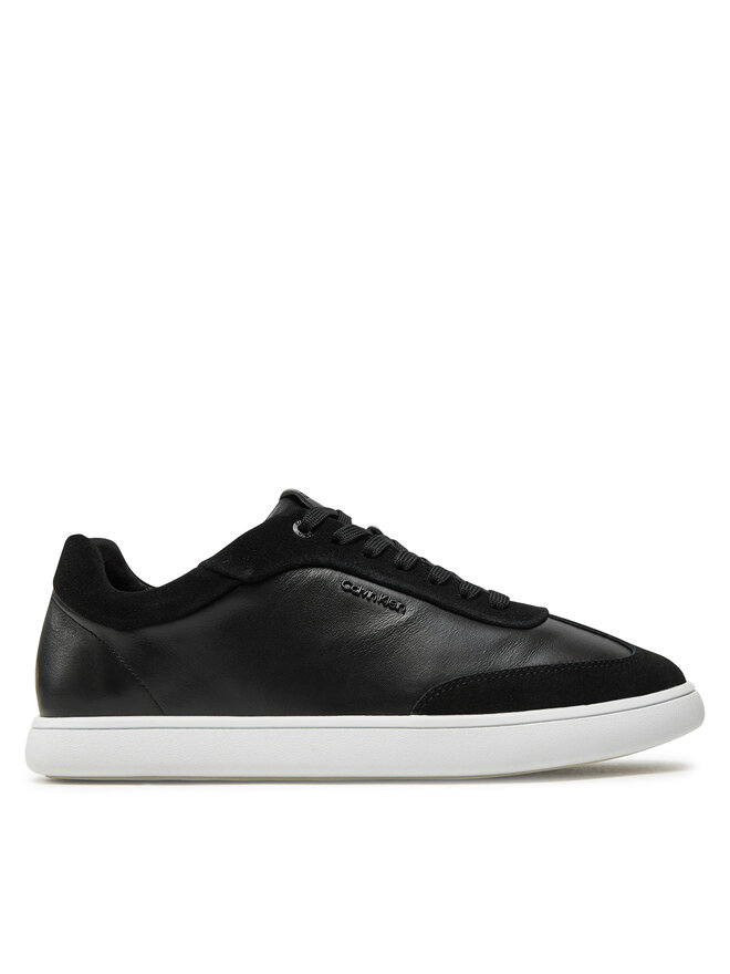 Calvin Klein Снікерcи Calvin Klein Cupsole Lace Up - Lth Sue Mix HW0HW02435 Чорний
