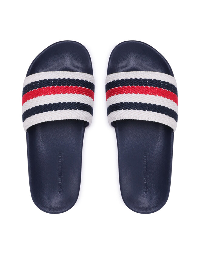 Tommy Hilfiger Chanclas Tommy Hilfiger Essential Pool Slide FW0FW07151 Écru