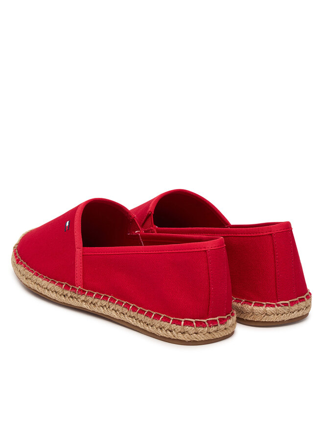 Tommy Hilfiger Espadrilles Tommy Hilfiger Flag Canvas Espadrille FW0FW08541 Rot