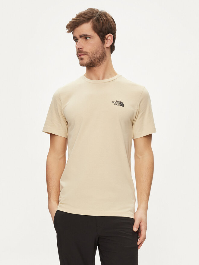The North Face The North Face Marškinėliai Simple Dome NF0A87NG Smėlio Regular Fit