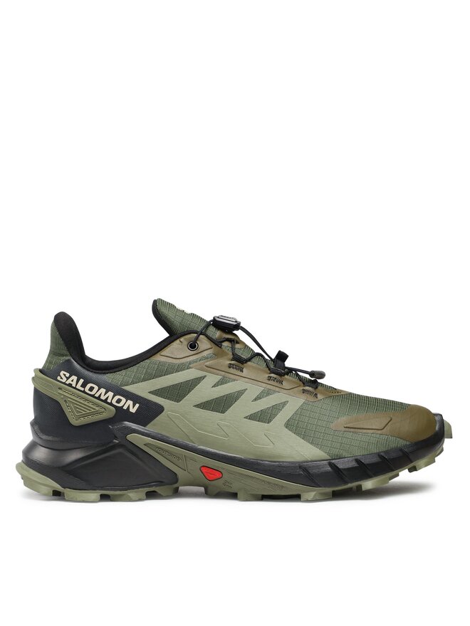 Salomon Pantofi pentru alergare Salomon Supercross 4 L47205100 Kaki