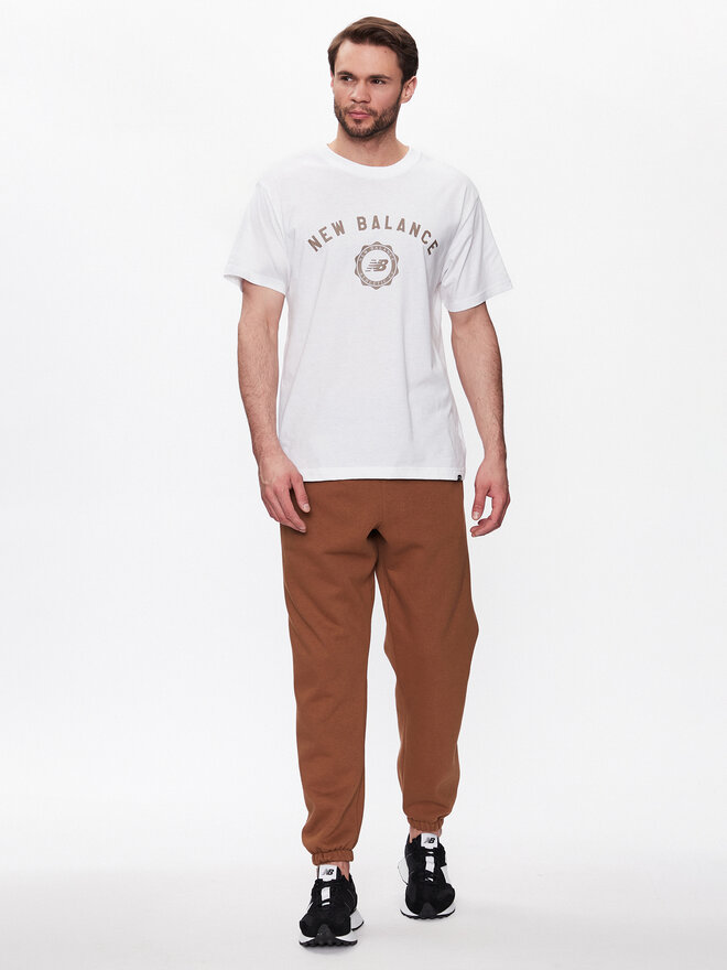 New Balance New Balance Camiseta Sport Seasonal Graphic MT31904 Blanco Relaxed Fit
