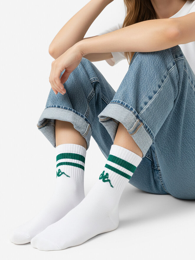 Kappa Довгі шкарпетки Kappa CEO_KR_KAPPA_ 005_W_AW25 Білий