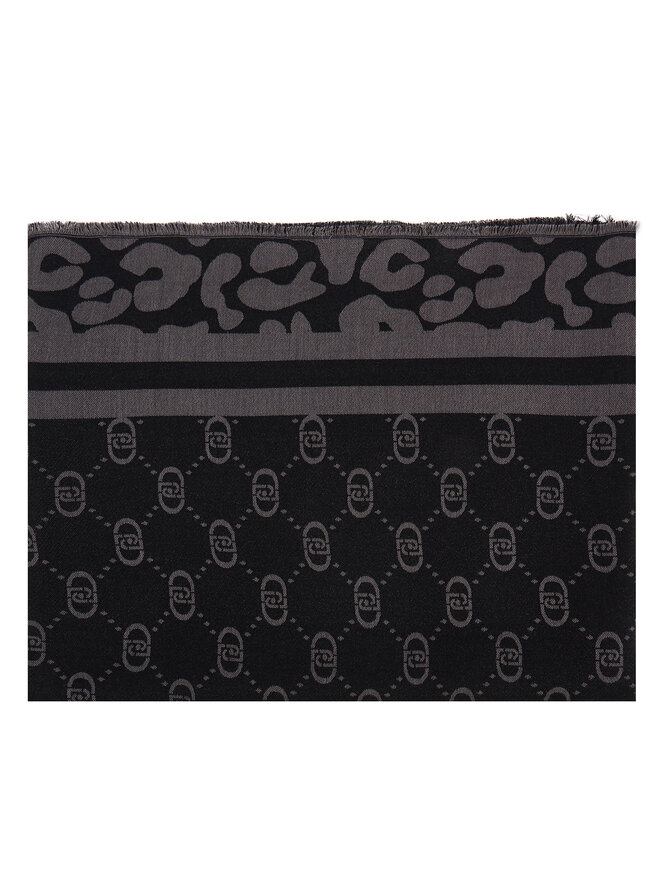 Liu Jo Зимен шал Liu Jo Stola Jacquard Mon 2F5040 T0300 Черен