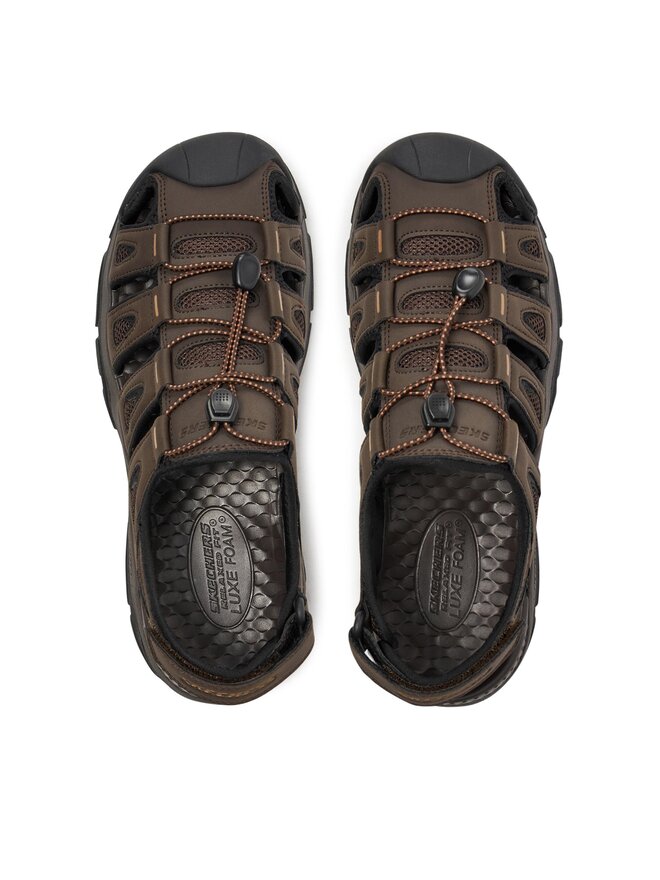 Skechers Sandały Skechers Tresmen-Outseen 204111/CHOC Brązowy