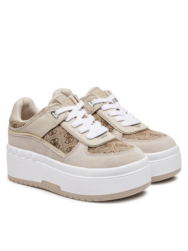 Guess Sneakersy Guess FLPR2D FAL12 Beżowy