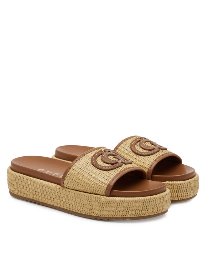 Guess Klapki Guess FLJLNY FAB19 Beżowy