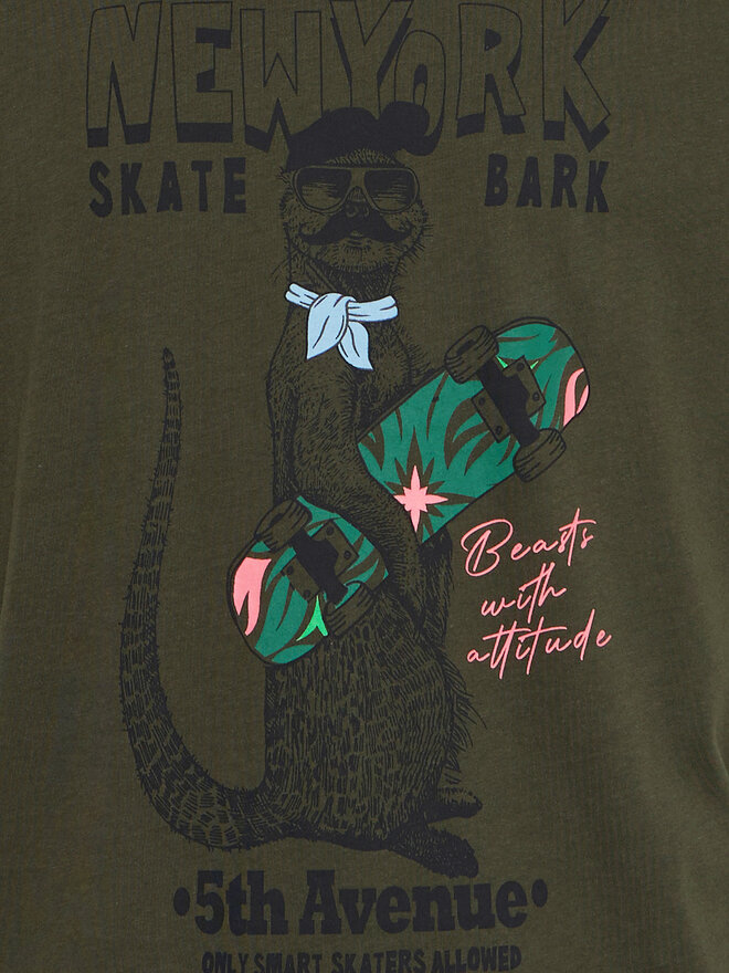 Blend Blend Camiseta 20717748 Verde Regular Fit