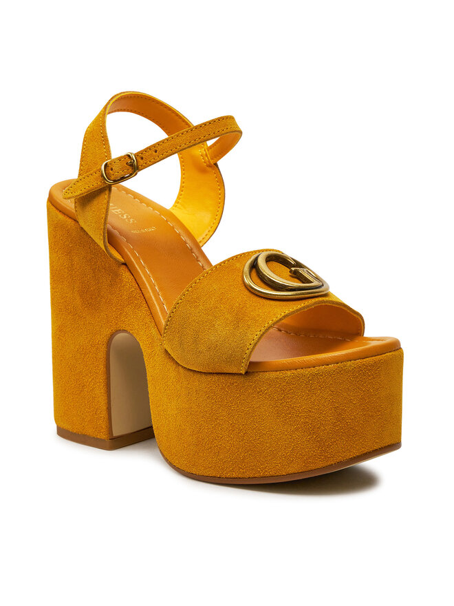 Guess Sandały Guess Clody FLJCLO SUE04 Żółty