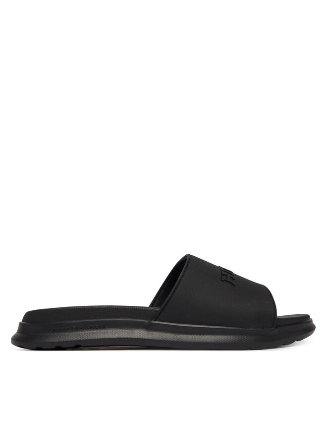 Tommy Hilfiger Pantoletten Tommy Hilfiger Dual Density Hilfiger Pool Slide FM0FM05797 Schwarz