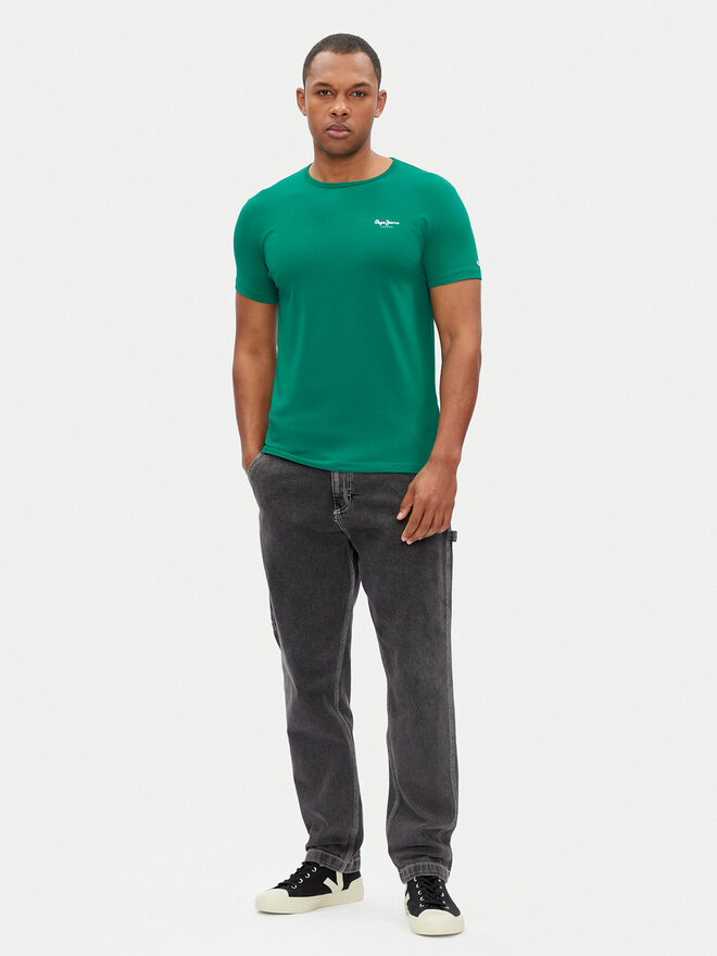 Pepe Jeans Pepe Jeans Camiseta Original Basic PM508212 Verde Slim Fit