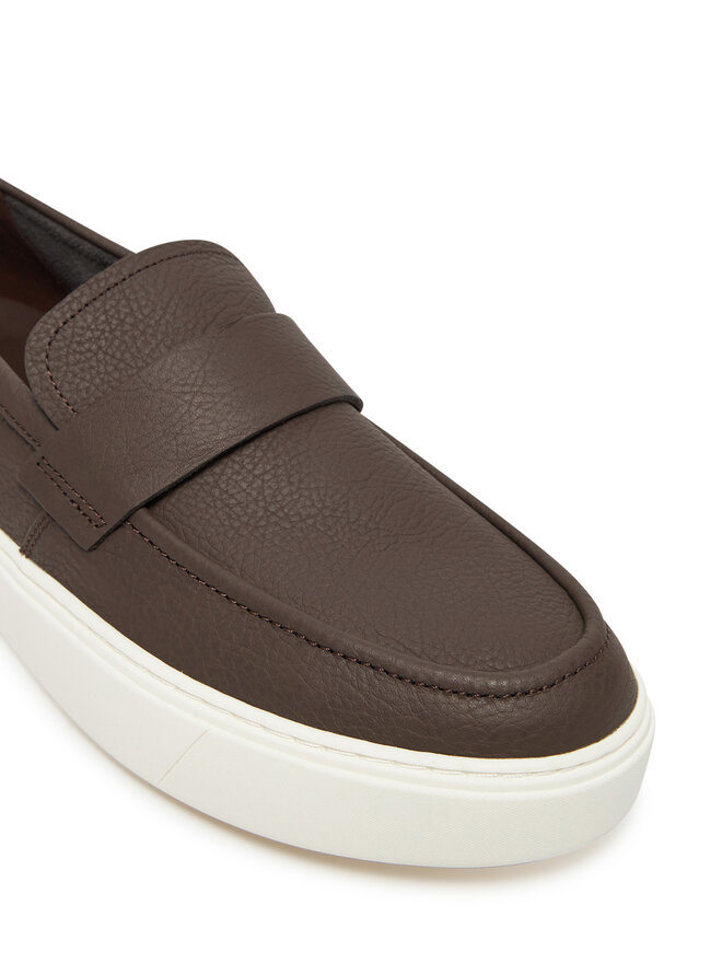 Calvin Klein Tenisice Calvin Klein Moccasin Lth Unlined HM0HM01813 Smeđa