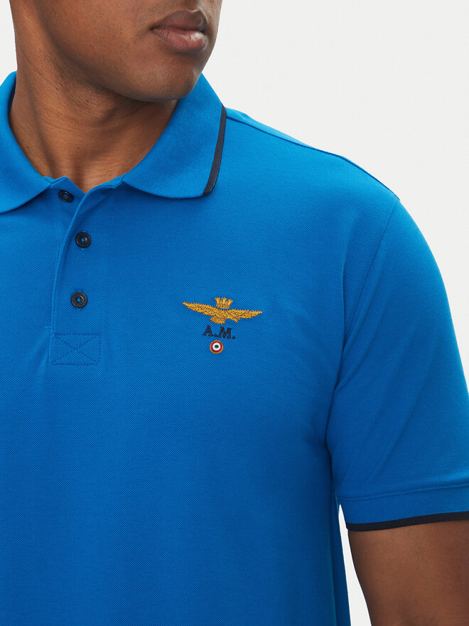 Aeronautica Militare Aeronautica Militare Поло 251PO1308P82 Голубий Regular Fit