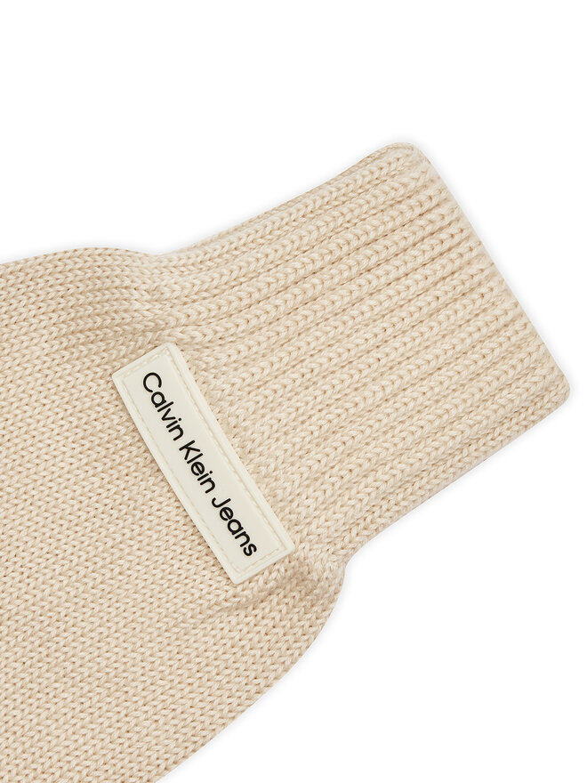 Calvin Klein Rękawiczki Damskie Calvin Klein Inst Patch K60K612657 Beżowy